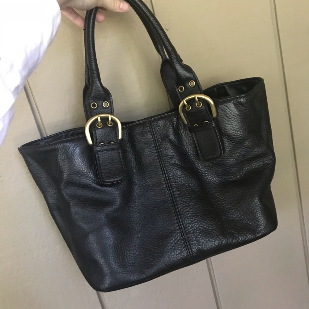 Croft and Barrow Small Black Tote Satchel
